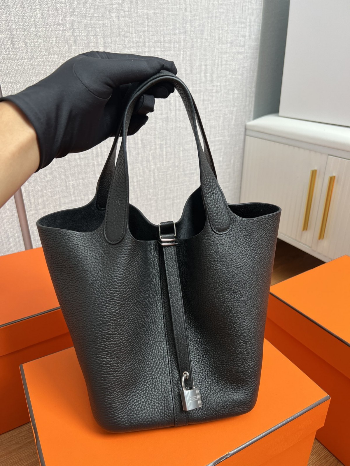 Shebag fully handmade Hermes Picotin 18 bag black togo silver (2025 Feb updated)-Best Quality adịgboroja Louis vuitton akpa Online Store, oyiri mmebe akpa ru