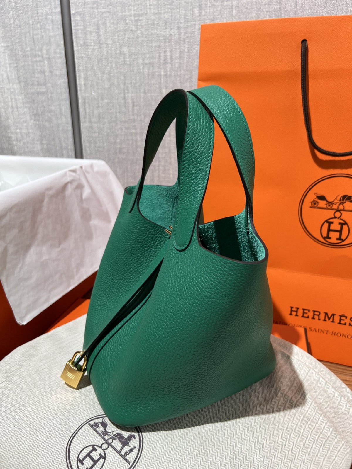 Shebag fully handmade Hermes Picotin 18 bag in green togo review (2025 Feb updated)-Labākās kvalitātes viltotās Louis Vuitton somas tiešsaistes veikals, dizaineru somas kopija ru