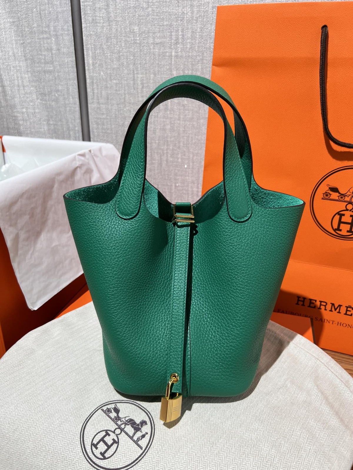 Shebag fully handmade Hermes Picotin 18 bag in green togo review (2025 Feb updated)-Labākās kvalitātes viltotās Louis Vuitton somas tiešsaistes veikals, dizaineru somas kopija ru