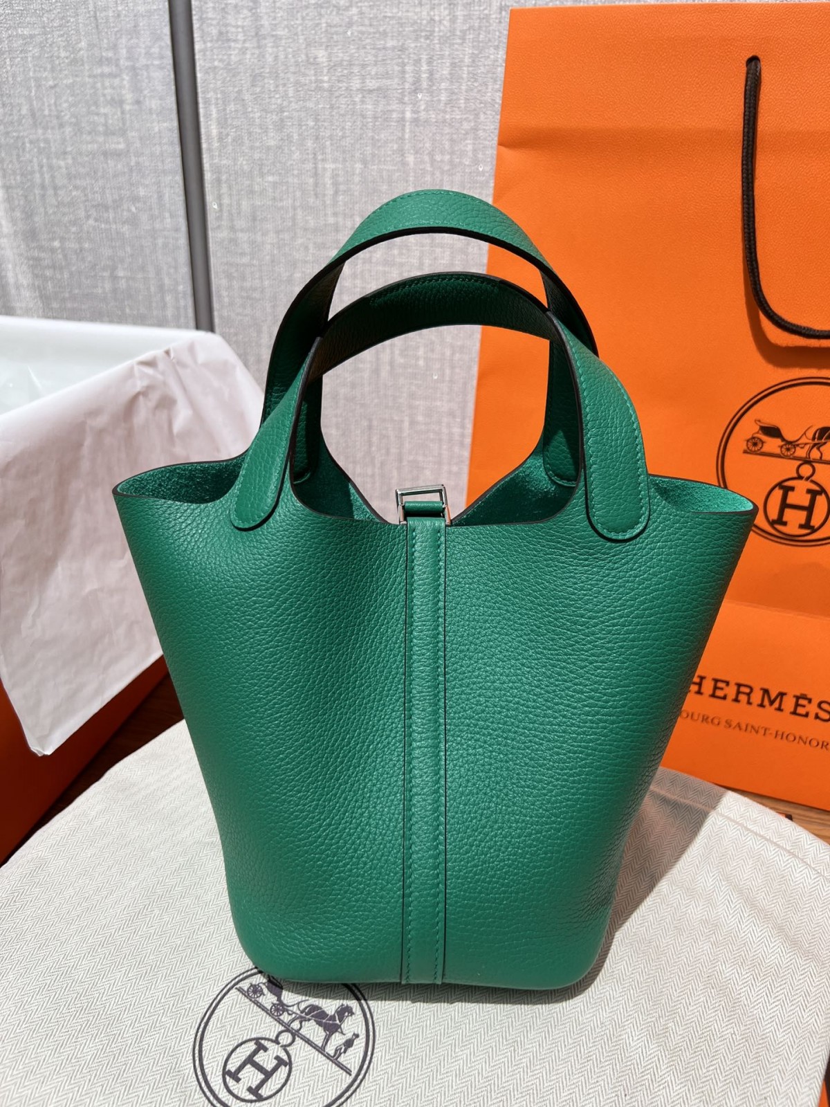 Shebag fully handmade Hermes Picotin 18 bag in green togo review (2025 Feb updated)-Labākās kvalitātes viltotās Louis Vuitton somas tiešsaistes veikals, dizaineru somas kopija ru