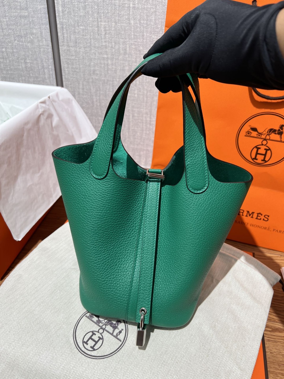 Shebag fully handmade Hermes Picotin 18 bag in green togo review (2025 Feb updated)-Labākās kvalitātes viltotās Louis Vuitton somas tiešsaistes veikals, dizaineru somas kopija ru