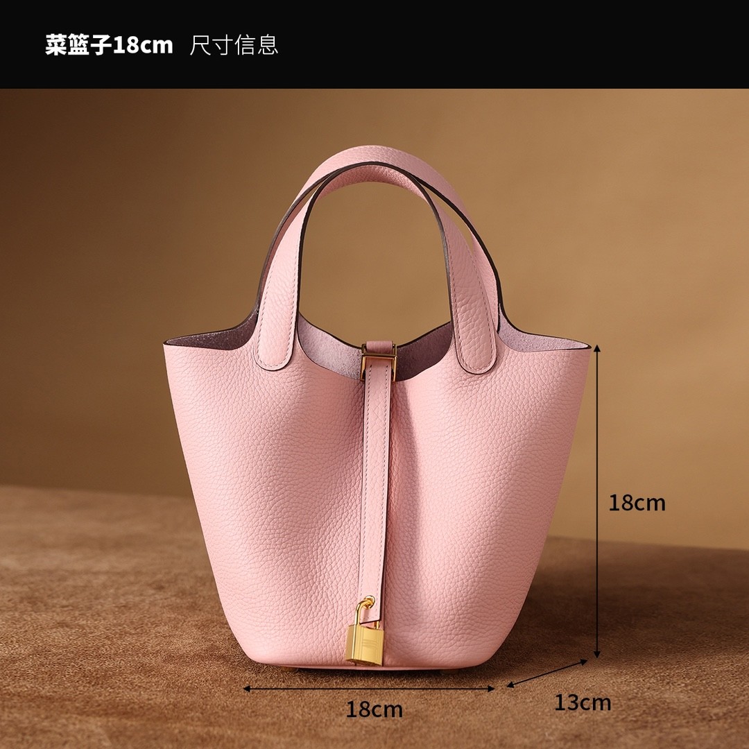 Shebag handmade Hermes Picotin 18 bag in Pink togo leather （2025 Feb updated）-Best Quality Fake Louis Vuitton Bag Online Store, Replica designer bag ru