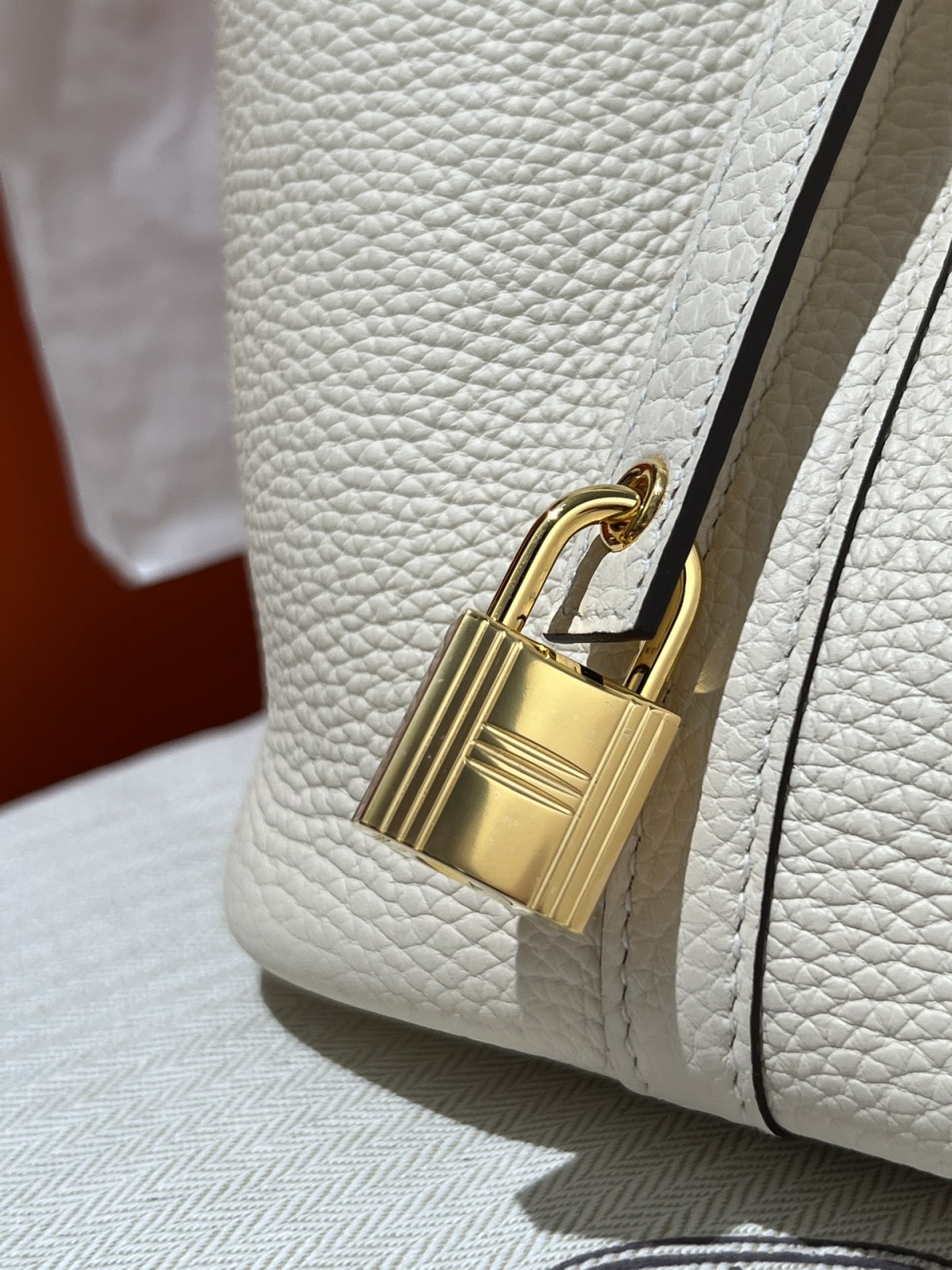 Shebag handmade Hermes white Picotin 18 bag in white togo (2025 Feb updated)-Best Quality Fake Louis Vuitton Bag Online Store, Replica designer bag ru