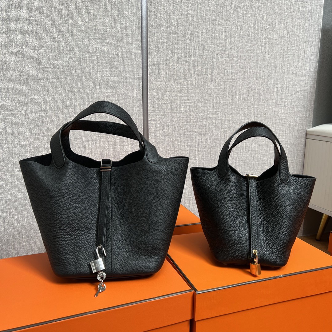 Shebag handmade Hermes Picotin 22 bag black togo review （2025 Feb udpated）-ຄຸນະພາບທີ່ດີທີ່ສຸດ Fake Louis Vuitton Bag Online Store, Replica designer bag ru