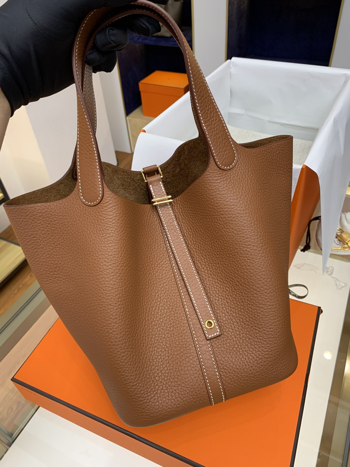 Shebag fully handmade Hermes Picotin 22 bag in brown togo review (2025 Feb updated)-Best Quality Fake Louis Vuitton Bag Online Store ، حقيبة مصمم طبق الأصل ru