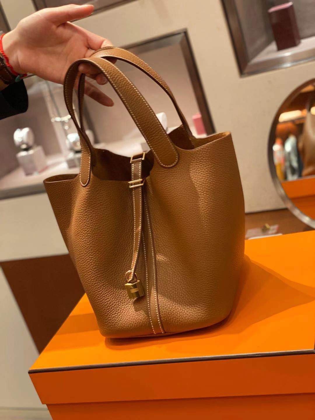 Shebag fully handmade Hermes Picotin 22 bag in brown togo review (2025 Feb updated)-Best Quality Fake Louis Vuitton Bag Online Store ، حقيبة مصمم طبق الأصل ru