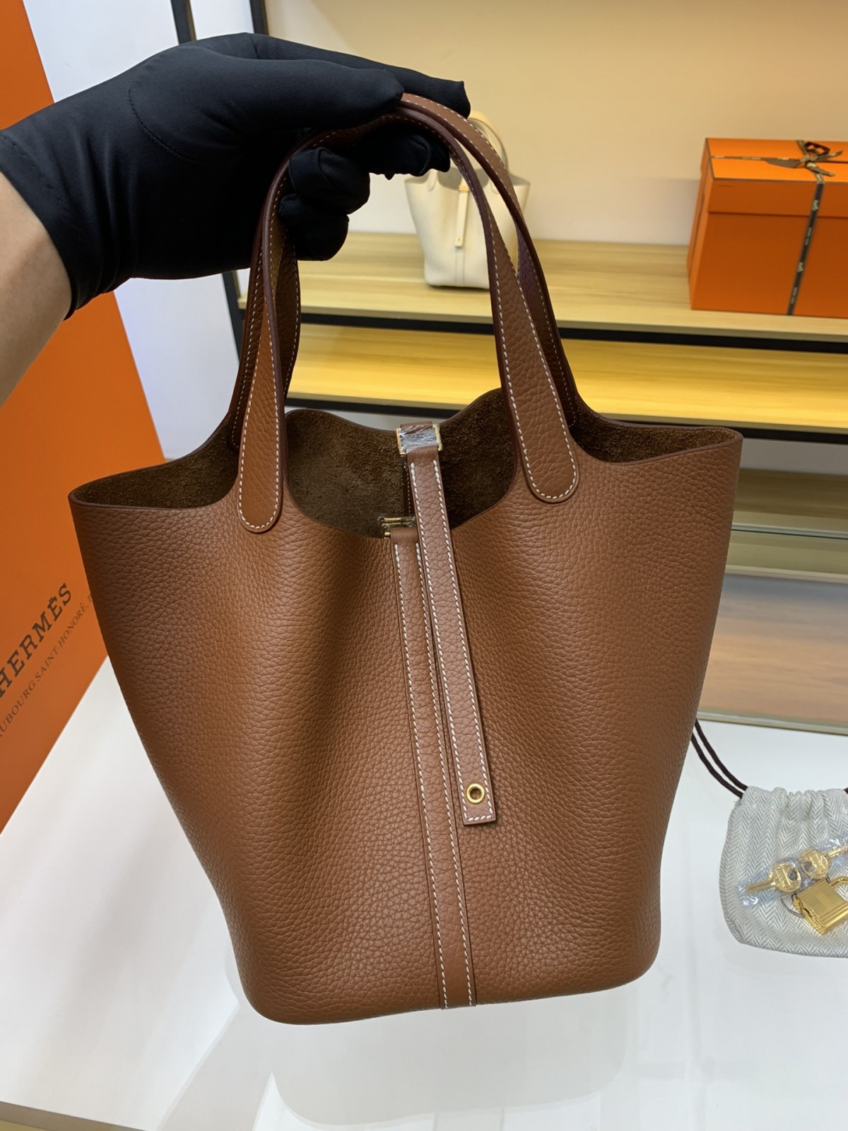 Shebag fully handmade Hermes Picotin 22 bag in brown togo review (2025 Feb updated)-Best Quality Fake Louis Vuitton Bag Online Store ، حقيبة مصمم طبق الأصل ru