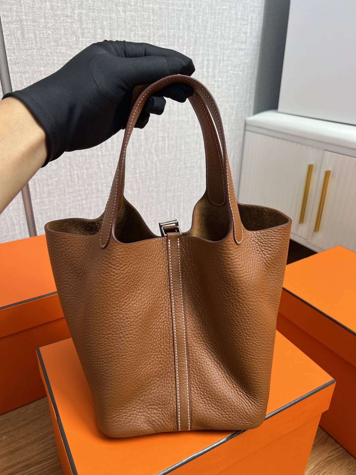 Shebag fully handmade Hermes Picotin 22 bag in brown togo review (2025 Feb updated)-Best Quality Fake Louis Vuitton Bag Online Store ، حقيبة مصمم طبق الأصل ru