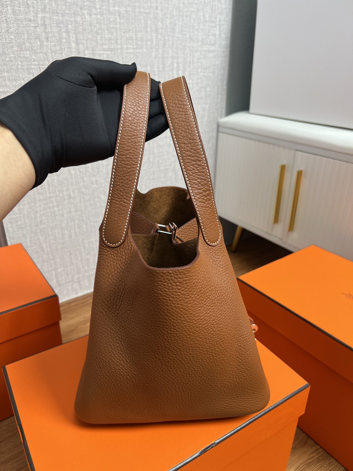 Shebag fully handmade Hermes Picotin 22 bag in brown togo review (2025 Feb updated)-Best Quality Fake Louis Vuitton Bag Online Store ، حقيبة مصمم طبق الأصل ru