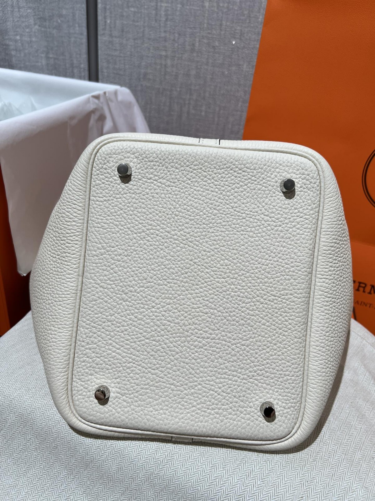 Shebag fully handmade Hermes Picotin 22 bag in cream white togo leather review silver (2025 Feb updated)-L-Aħjar Kwalità Foloz Louis Vuitton Bag Online Store, Replica designer bag ru