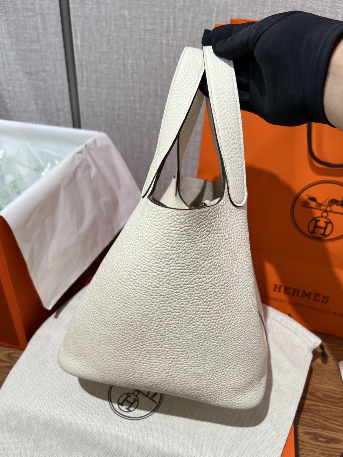 Shebag fully handmade Hermes Picotin 22 bag in cream white togo leather review silver (2025 Feb updated)-L-Aħjar Kwalità Foloz Louis Vuitton Bag Online Store, Replica designer bag ru