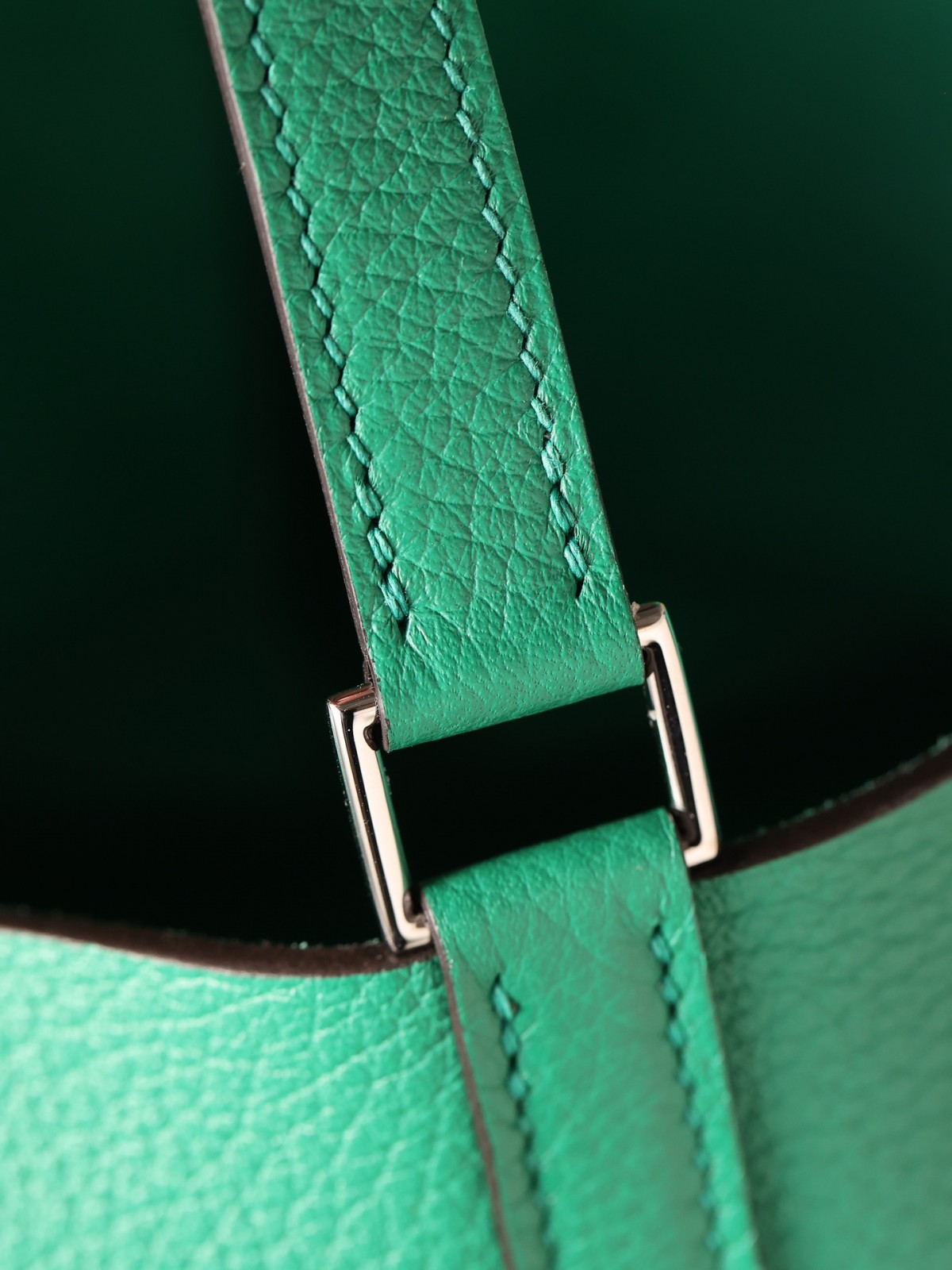 Shebag handmade Hermes Picotin 22 bag in green togo leather silver hardware (2025 Mar updated)-Best Quality Fake Louis Vuitton Bag Online Store, Replica designer bag ru