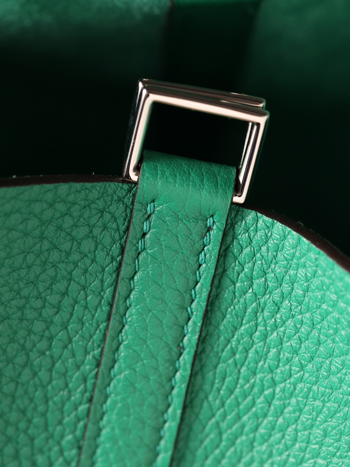 Shebag handmade Hermes Picotin 22 bag in green togo leather silver hardware (2025 Mar updated)-Best Quality Fake Louis Vuitton Bag Online Store, Replica designer bag ru