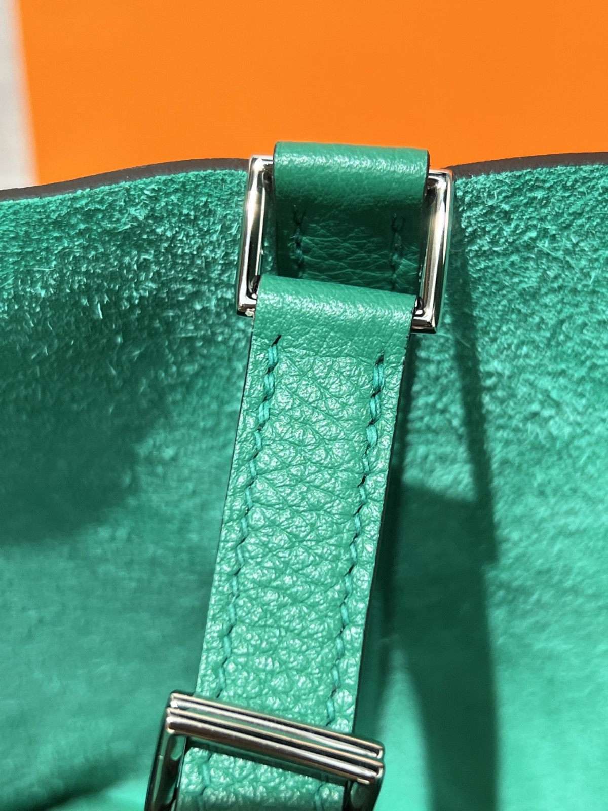 Shebag handmade Hermes Picotin 22 bag in green togo leather silver hardware (2025 Mar updated)-Best Quality Fake Louis Vuitton Bag Online Store, Replica designer bag ru