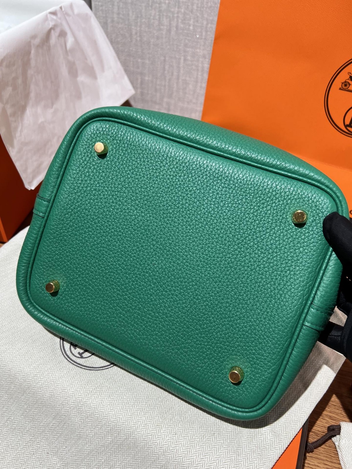 Shebag handmade Hermes Picotin 22 bag in green togo leather silver hardware (2025 Mar updated)-Best Quality Fake Louis Vuitton Bag Online Store, Replica designer bag ru