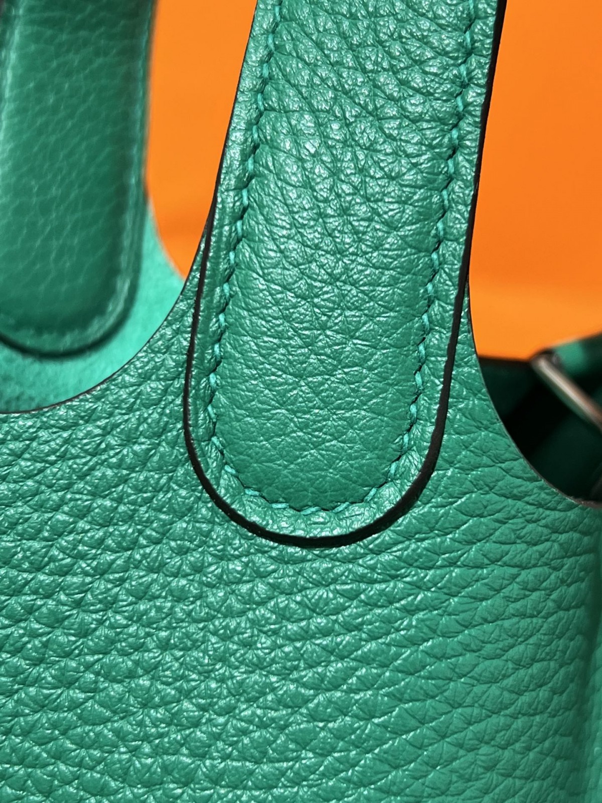 Shebag handmade Hermes Picotin 22 bag in green togo leather silver hardware (2025 Mar updated)-Best Quality Fake Louis Vuitton Bag Online Store, Replica designer bag ru