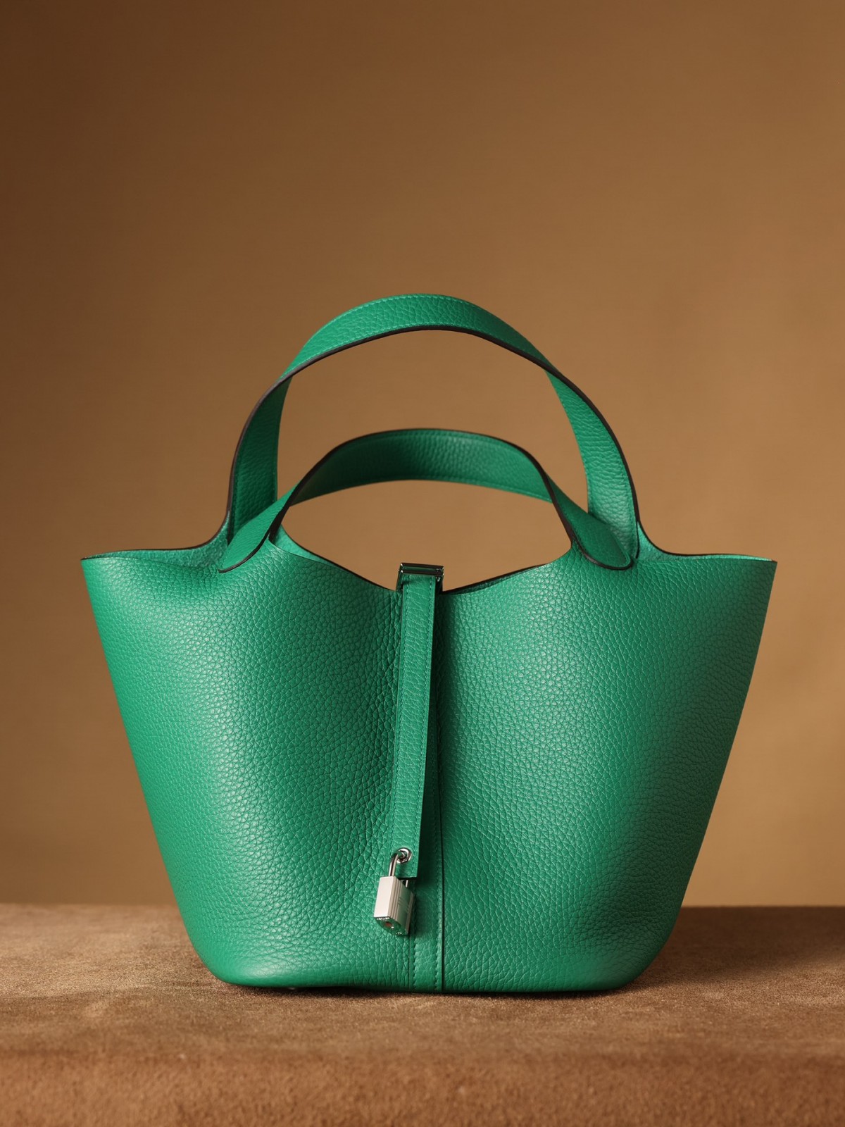 Shebag handmade Hermes Picotin 22 bag in green togo leather silver hardware (2025 Mar updated)-Best Quality Fake Louis Vuitton Bag Online Store, Replica designer bag ru