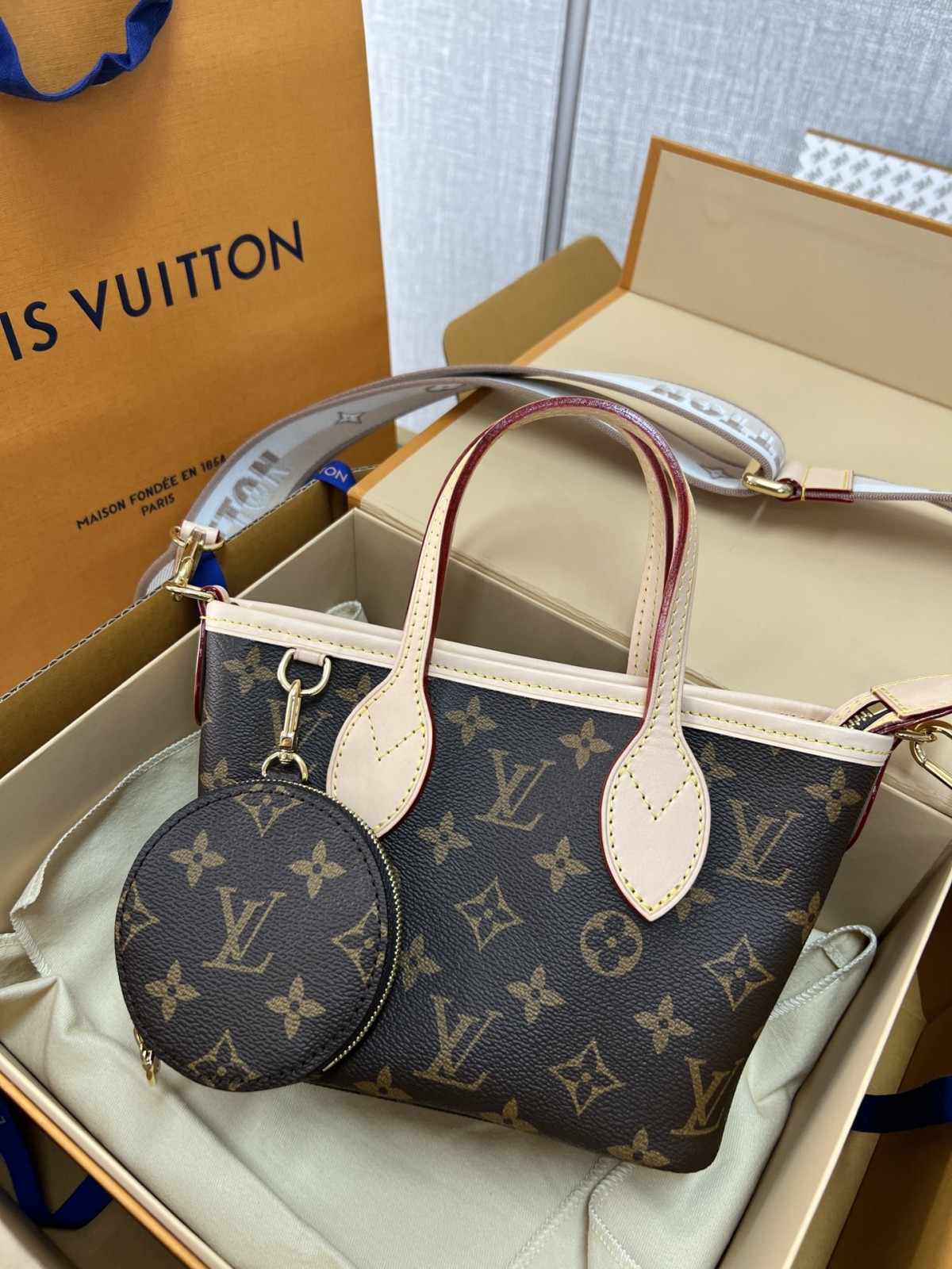 Shebag Super replica Louis Vuitton M46705 NEVERFULL BB bag review(2025 May updated)-Botiga en línia de bosses falses de Louis Vuitton de millor qualitat, rèplica de bosses de disseny ru