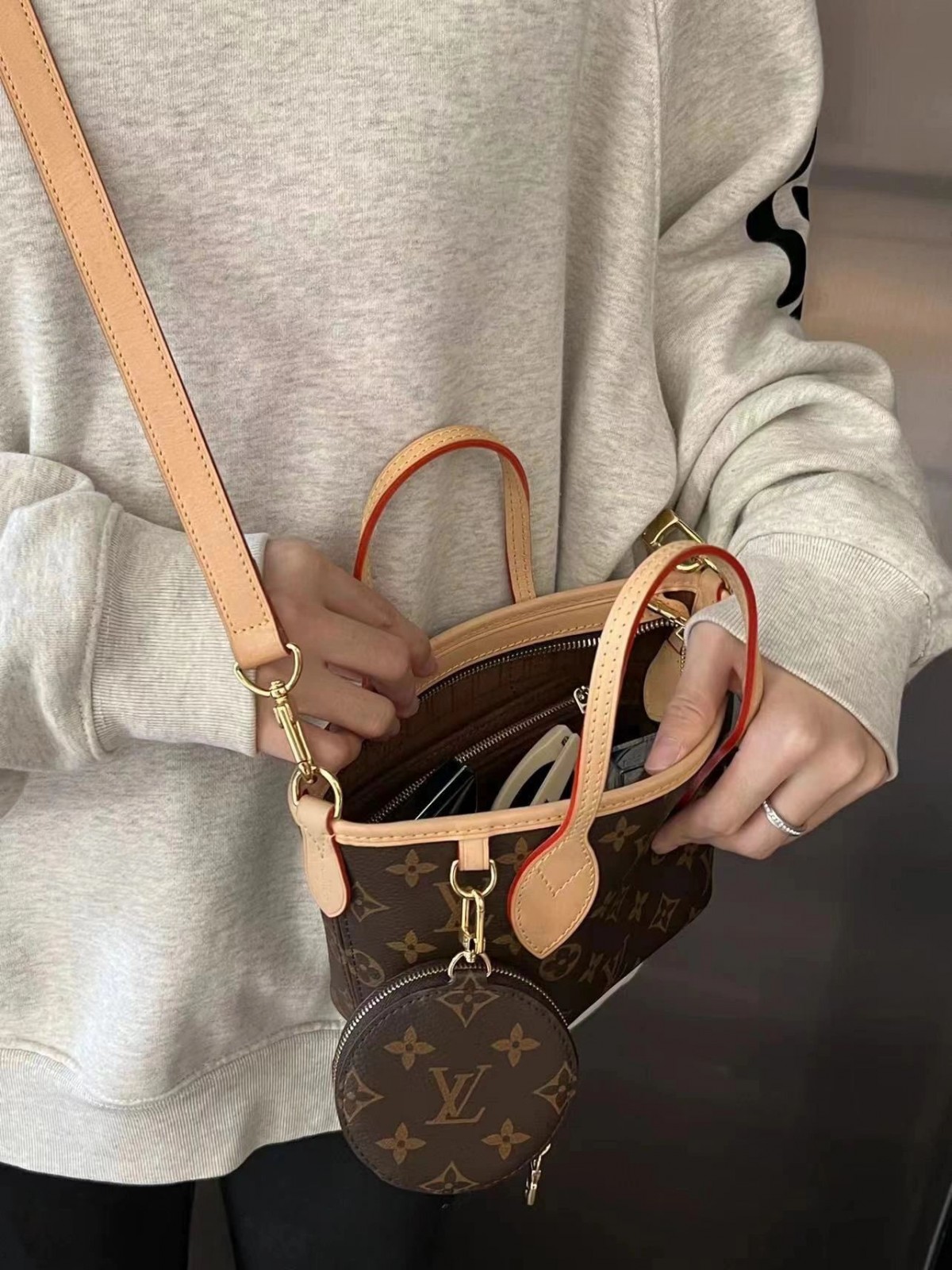 Shebag Super replica Louis Vuitton M46705 NEVERFULL BB bag review(2025 May updated)-Botiga en línia de bosses falses de Louis Vuitton de millor qualitat, rèplica de bosses de disseny ru