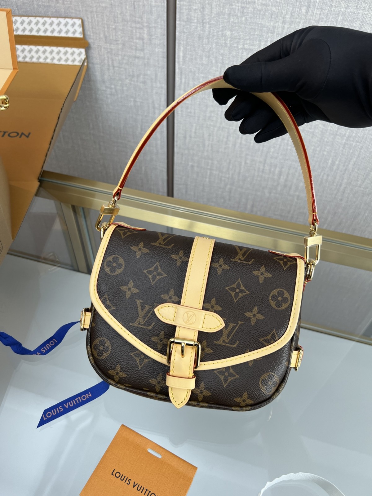 Shebag super replica Louis Vuitton M46740 SAUMUR BB bag review(2025 May udated)-Pangalusna kualitas palsu Louis Vuitton Kantong Toko Online, Replica desainer kantong ru