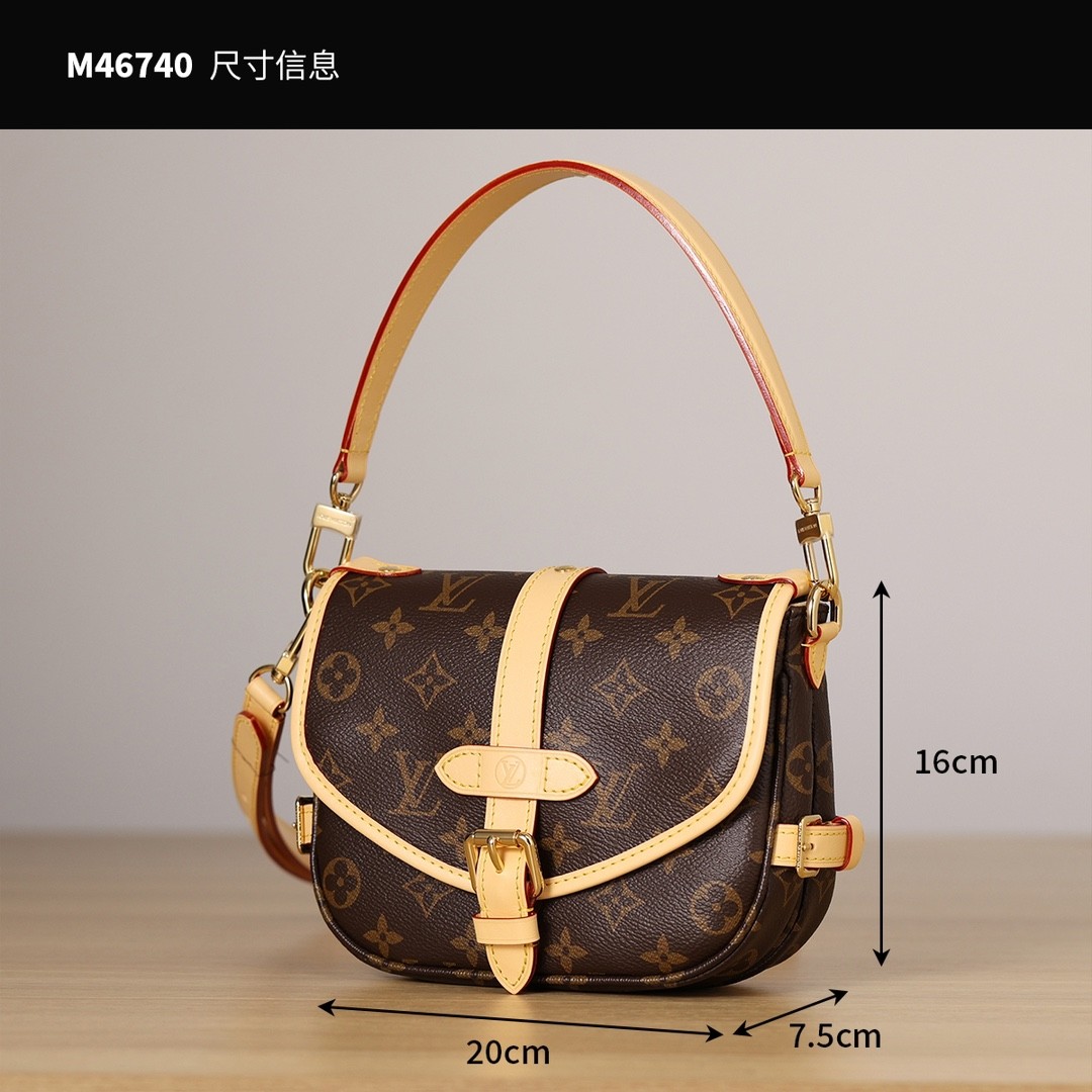 Shebag super replica Louis Vuitton M46740 SAUMUR BB bag review(2025 May udated)-Pangalusna kualitas palsu Louis Vuitton Kantong Toko Online, Replica desainer kantong ru