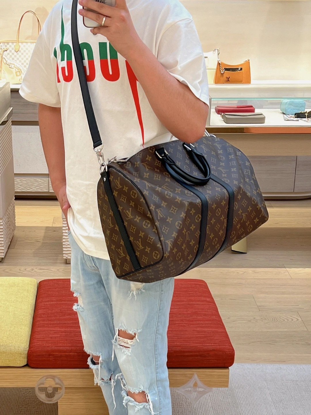 Shebag super replica Louis Vuitton M56711 KEEPALL BANDOULIÈRE 45 bag review (2025 May updated)-ਵਧੀਆ ਕੁਆਲਿਟੀ ਨਕਲੀ ਲੁਈਸ ਵਿਟਨ ਬੈਗ ਔਨਲਾਈਨ ਸਟੋਰ, ਰਿਪਲੀਕਾ ਡਿਜ਼ਾਈਨਰ ਬੈਗ ru