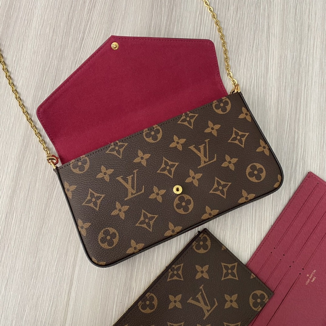 Shebag Super replica Louis Vuitton M61276 POCHETTE FÉLICIE bag review (2025 June updated)-ʻOi aku ka maikaʻi o ka ʻeke Louis Vuitton ʻeke hoʻopunipuni ma ka hale kūʻai pūnaewele, ʻeke hoʻolālā kope ru