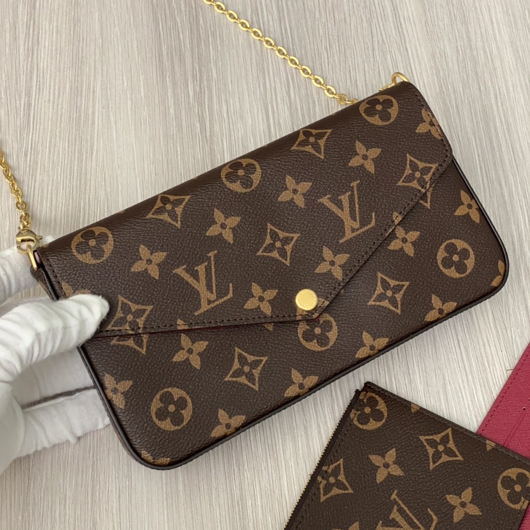 Shebag Super replica Louis Vuitton M61276 POCHETTE FÉLICIE bag review (2025 June updated)-ʻOi aku ka maikaʻi o ka ʻeke Louis Vuitton ʻeke hoʻopunipuni ma ka hale kūʻai pūnaewele, ʻeke hoʻolālā kope ru