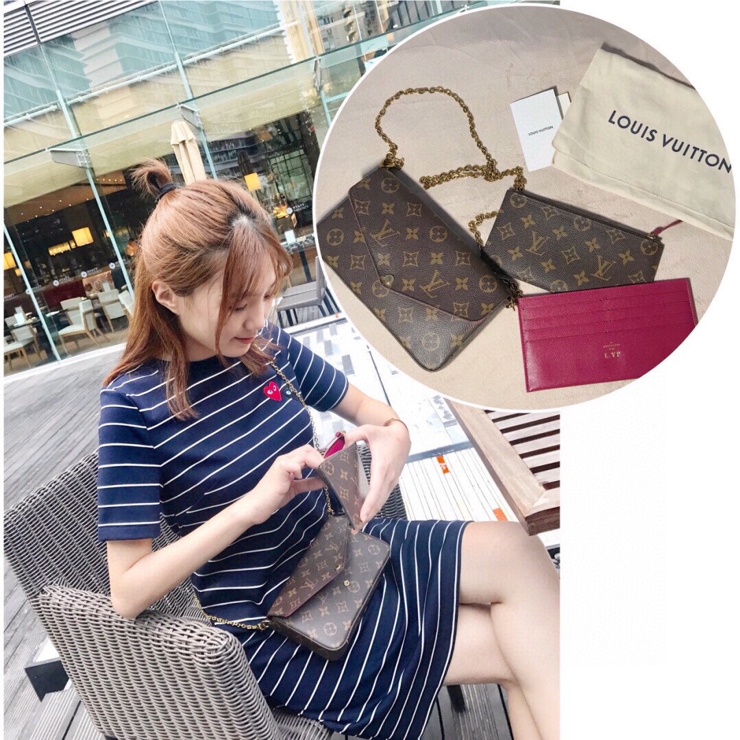 Shebag Super replica Louis Vuitton M61276 POCHETTE FÉLICIE bag review (2025 June updated)-ʻOi aku ka maikaʻi o ka ʻeke Louis Vuitton ʻeke hoʻopunipuni ma ka hale kūʻai pūnaewele, ʻeke hoʻolālā kope ru