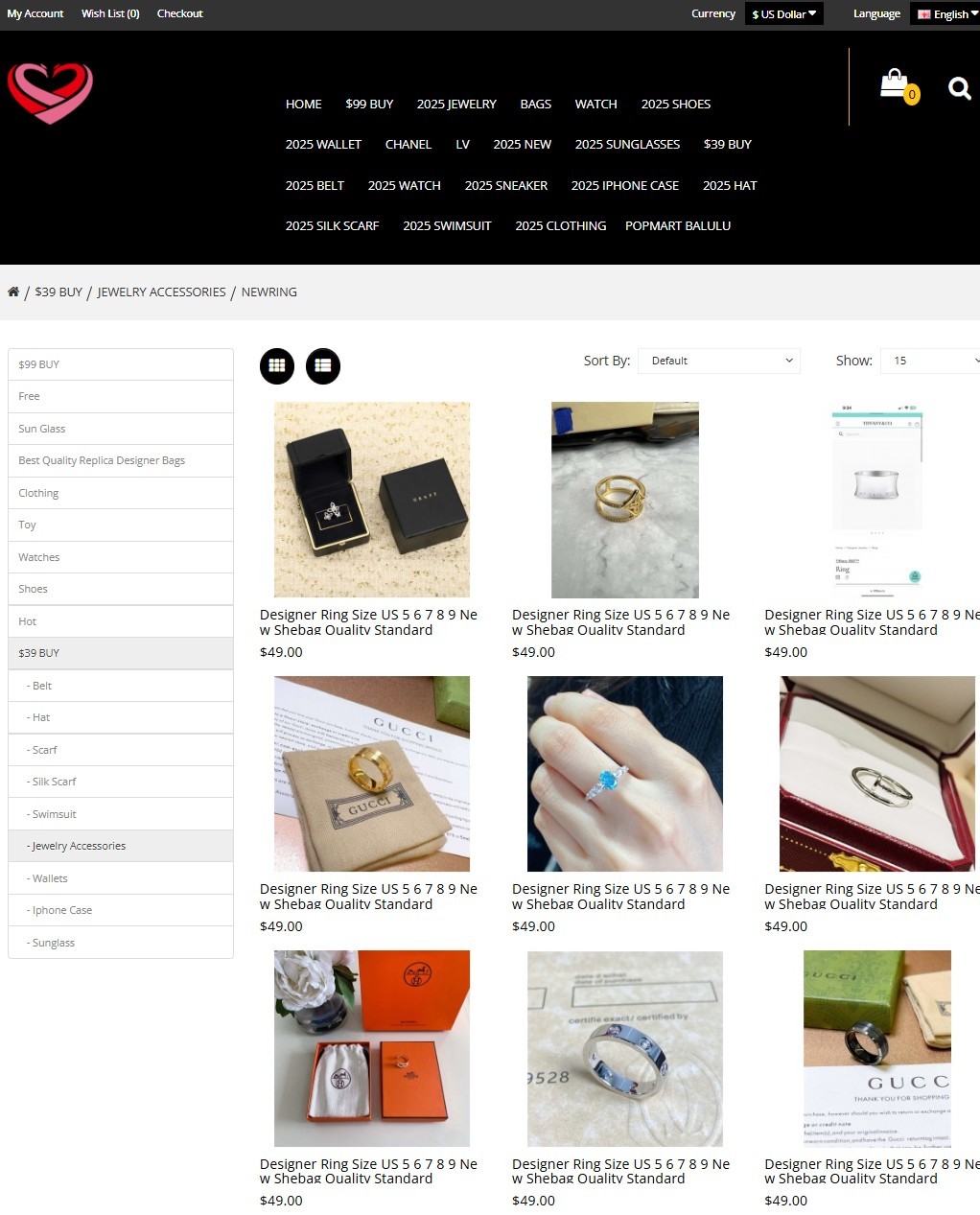 Shebag Jewelry New Ring (2025 June updated)-Best Quality Fake Louis Vuitton Bag Online Store, Replica designer bag ru