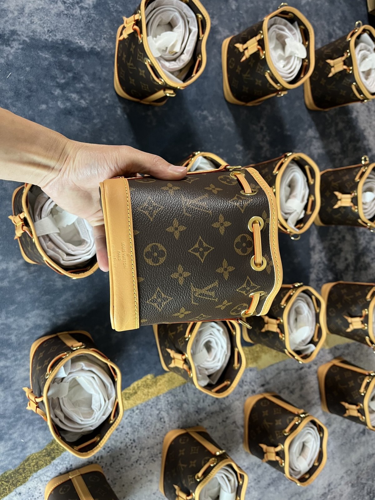 Shebag Super replica Louis Vuitton M81266 Mini NANO NOÉ bag review (2025 July Updated)-Best Quality Fake Louis Vuitton Bag Online Store, Replica designer bag ru