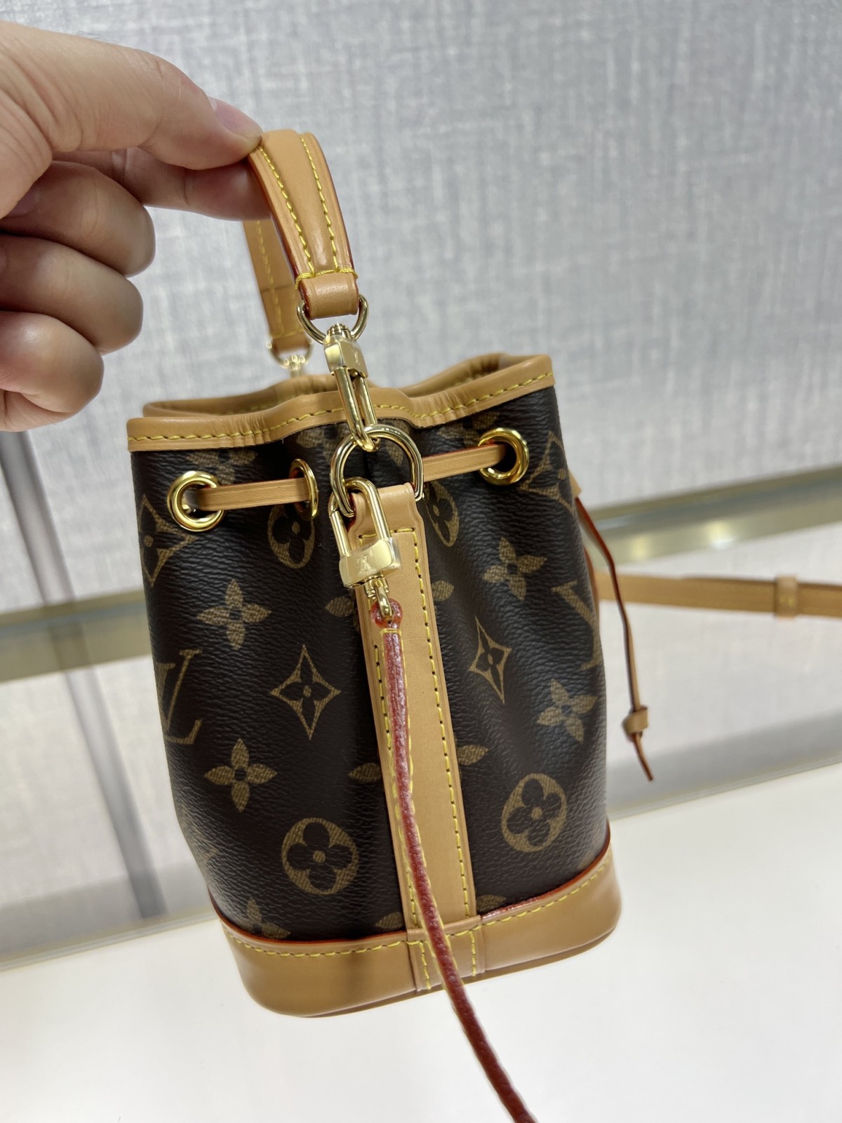 Shebag Super replica Louis Vuitton M81266 Mini NANO NOÉ bag review (2025 July Updated)-Best Quality Fake Louis Vuitton Bag Online Store, Replica designer bag ru