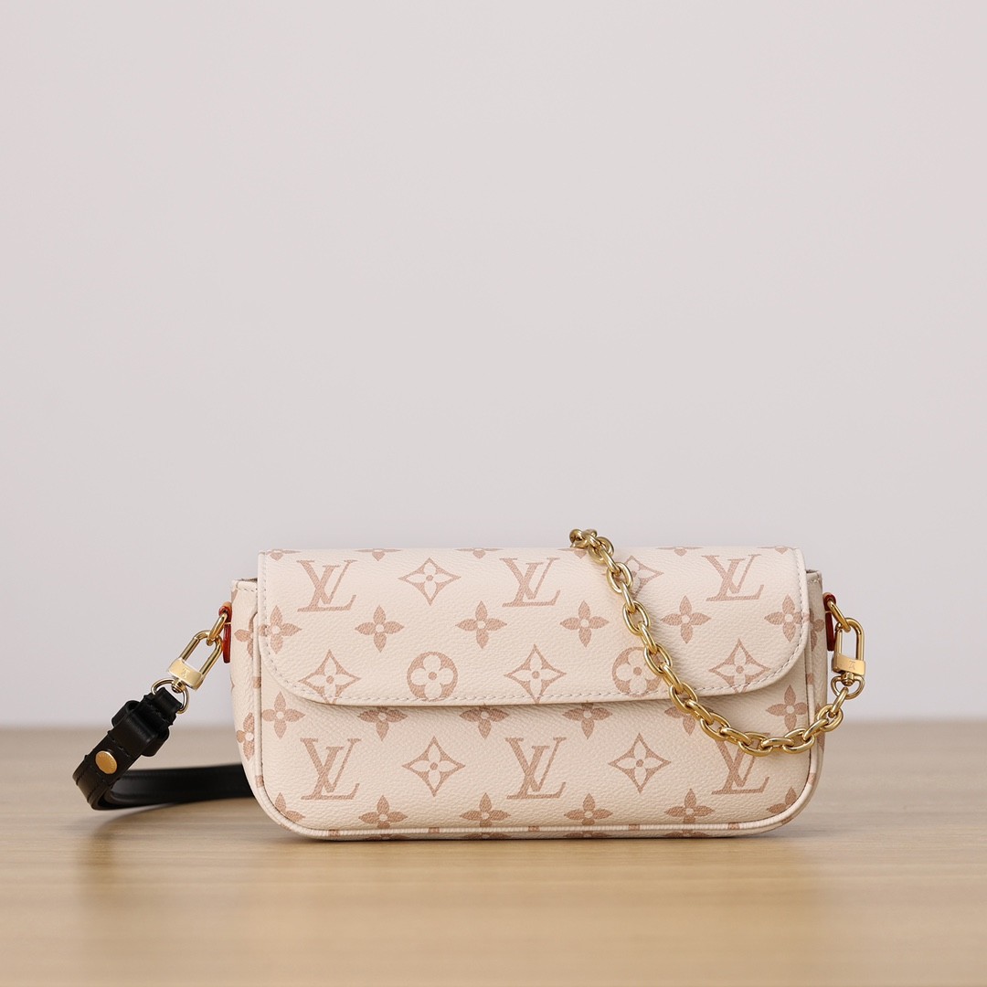 Shebag Super replica Louis Vuitton M83091 Ivy White Monogram bag(2025 July updated)-Najlepsza jakość fałszywych torebek Louis Vuitton Sklep internetowy, projektant repliki torebki ru