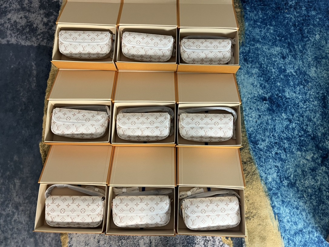 Shebag Super replica Louis Vuitton M83091 Ivy White Monogram bag(2025 July updated)-Najlepsza jakość fałszywych torebek Louis Vuitton Sklep internetowy, projektant repliki torebki ru