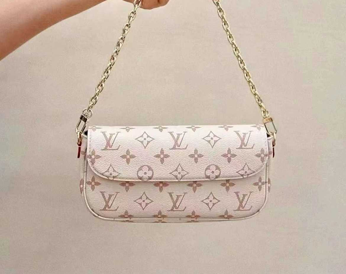 Shebag Super replica Louis Vuitton M83091 Ivy White Monogram bag(2025 July updated)-Najlepsza jakość fałszywych torebek Louis Vuitton Sklep internetowy, projektant repliki torebki ru