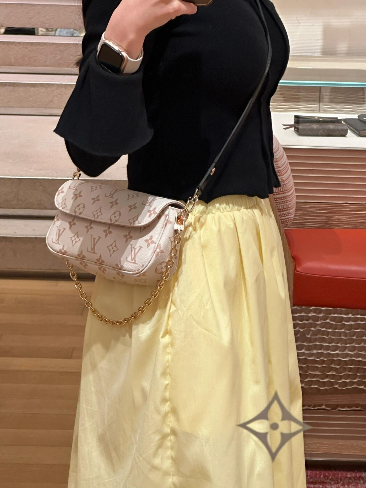 Shebag Super replica Louis Vuitton M83091 Ivy White Monogram bag(2025 July updated)-Najlepsza jakość fałszywych torebek Louis Vuitton Sklep internetowy, projektant repliki torebki ru