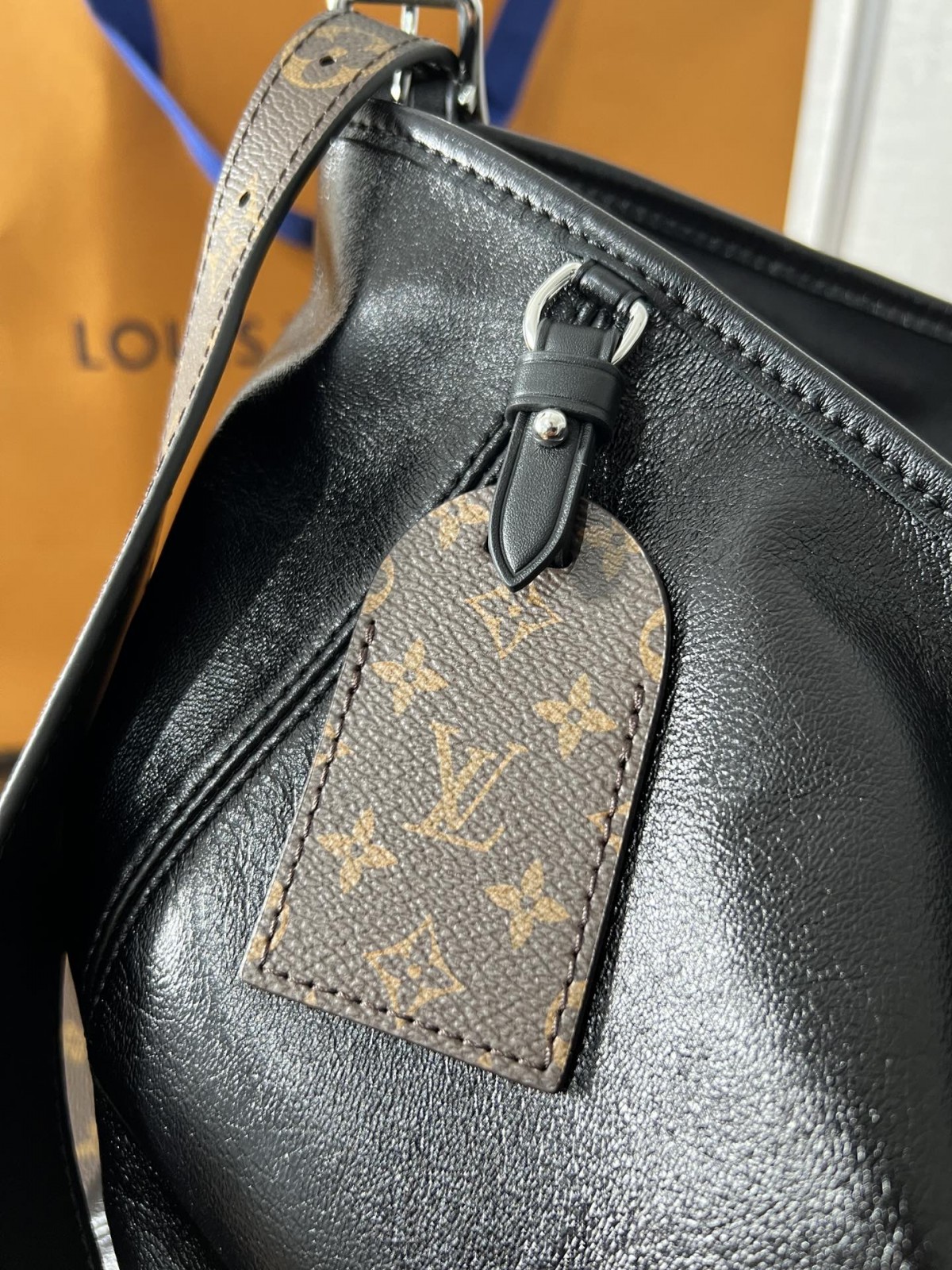 Shebag Super replica Louis Vuitton Carryall dark full leather lambskin bag review(July 2025 Updated)-Best Quality Fake Louis Vuitton Bag Online Store, Replica designer bag ru