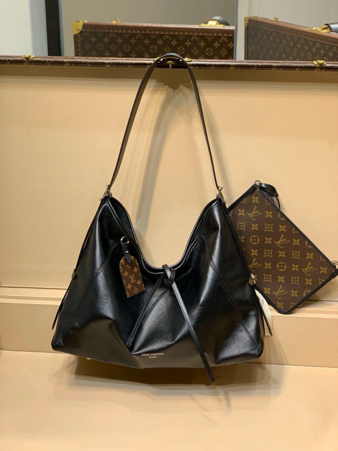 Shebag Super replica Louis Vuitton Carryall dark full leather lambskin bag review(July 2025 Updated)-Best Quality Fake Louis Vuitton Bag Online Store, Replica designer bag ru