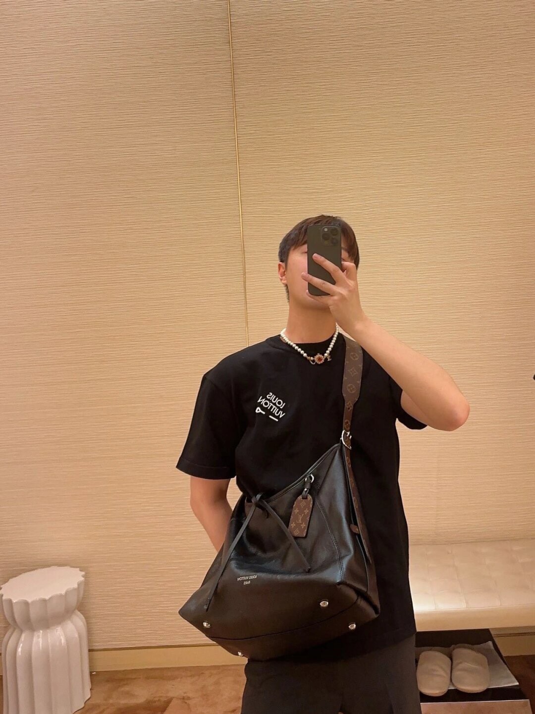 Shebag Super replica Louis Vuitton Carryall dark full leather lambskin bag review(July 2025 Updated)-Best Quality Fake Louis Vuitton Bag Online Store, Replica designer bag ru