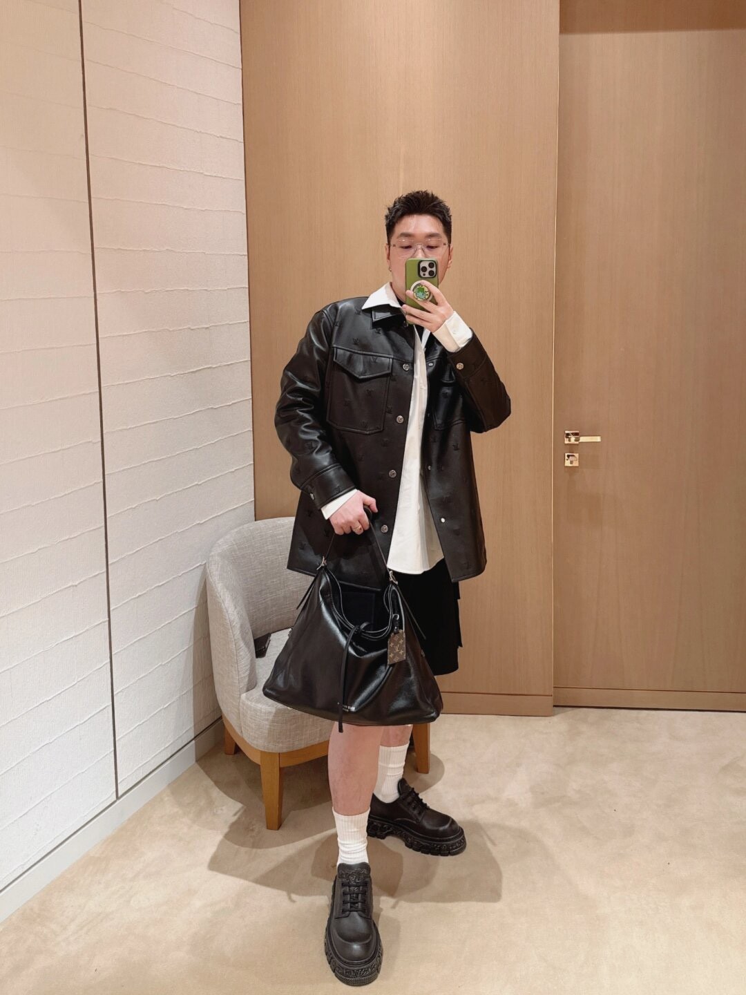 Shebag Super replica Louis Vuitton Carryall dark full leather lambskin bag review(July 2025 Updated)-Best Quality Fake Louis Vuitton Bag Online Store, Replica designer bag ru