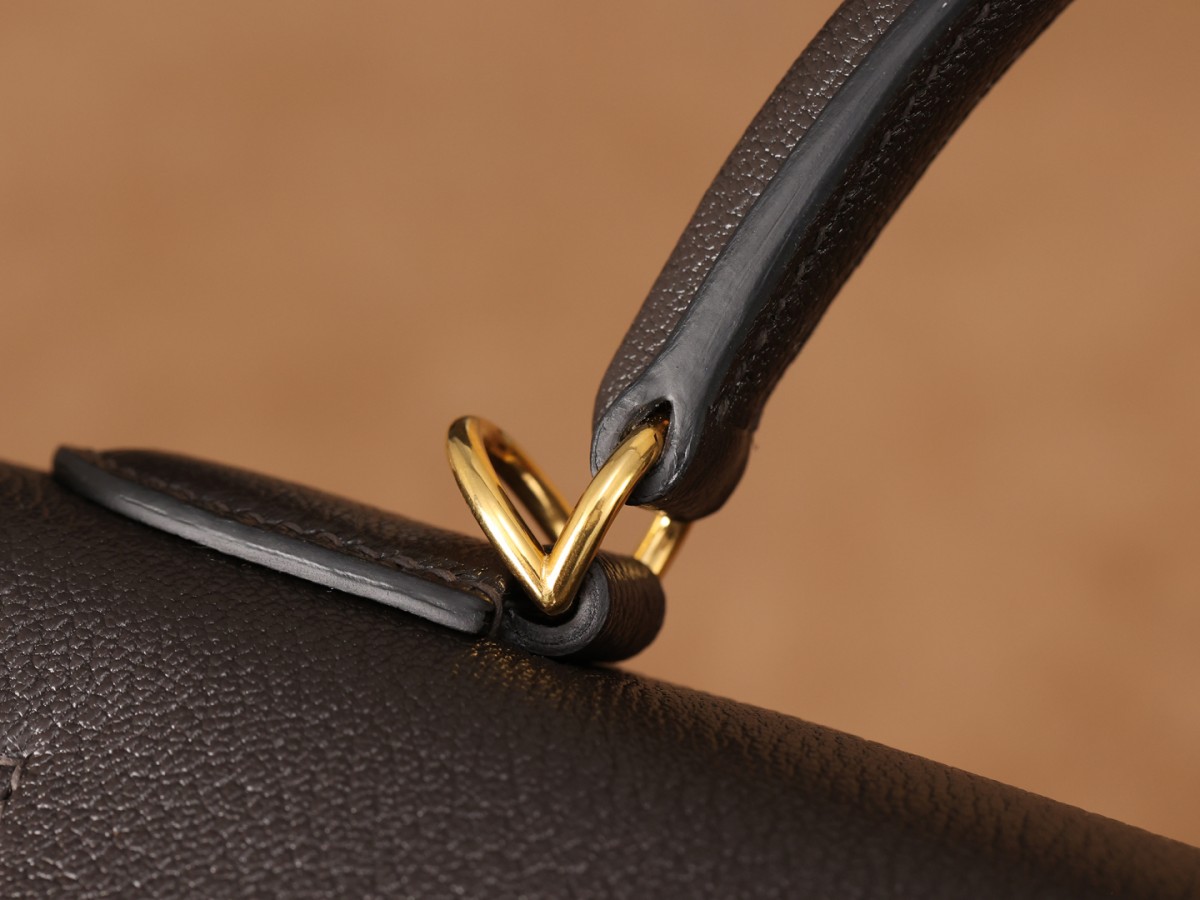 Shebag super replica Hermes Goat leather Kelly 28 bag black gold reivew(August 2025 updated)-Toko Online Tas Louis Vuitton Palsu Kualitas Terbaik, Tas desainer replika ru