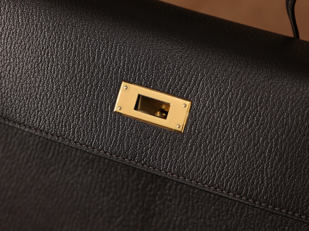 Shebag super replica Hermes Goat leather Kelly 28 bag black gold reivew(August 2025 updated)-Toko Online Tas Louis Vuitton Palsu Kualitas Terbaik, Tas desainer replika ru