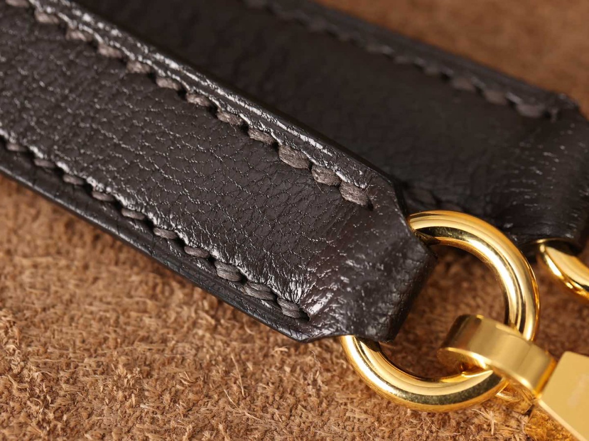 Shebag super replica Hermes Goat leather Kelly 28 bag black gold reivew(August 2025 updated)-Toko Online Tas Louis Vuitton Palsu Kualitas Terbaik, Tas desainer replika ru