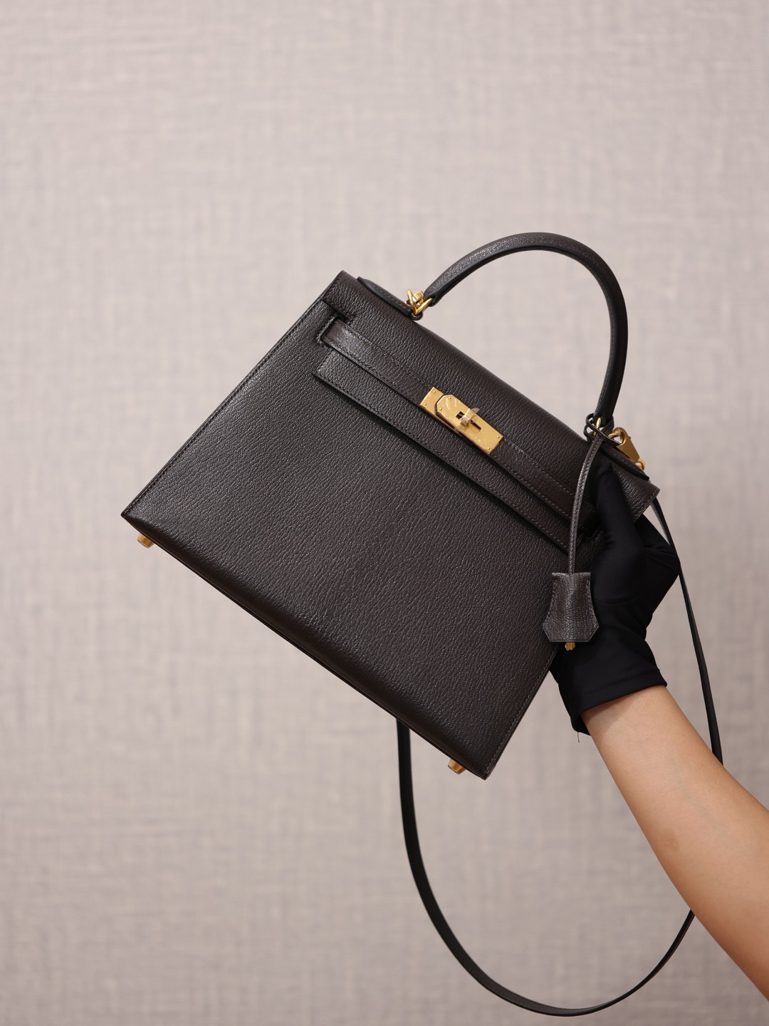 Shebag super replica Hermes Goat leather Kelly 28 bag black gold reivew(August 2025 updated)-Toko Online Tas Louis Vuitton Palsu Kualitas Terbaik, Tas desainer replika ru