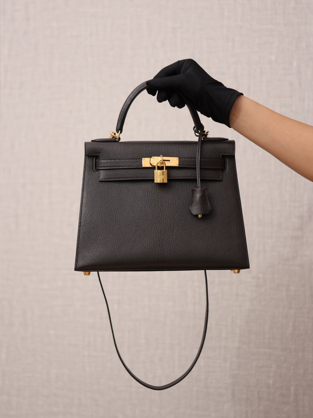 Shebag super replica Hermes Goat leather Kelly 28 bag black gold reivew(August 2025 updated)-Toko Online Tas Louis Vuitton Palsu Kualitas Terbaik, Tas desainer replika ru