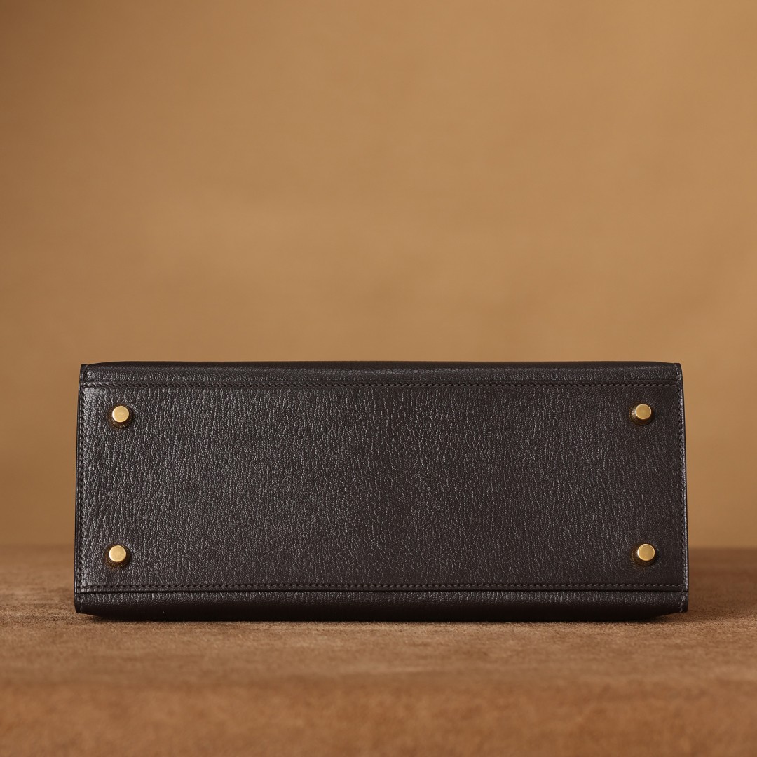 Shebag super replica Hermes Goat leather Kelly 28 bag black gold reivew(August 2025 updated)-Toko Online Tas Louis Vuitton Palsu Kualitas Terbaik, Tas desainer replika ru