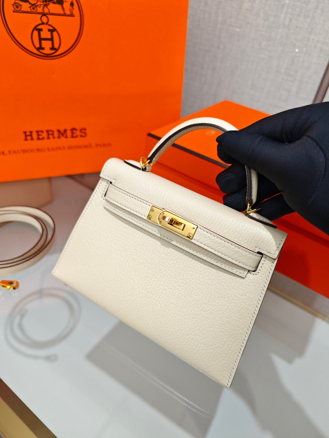 Shebag SupreGoat Mini Kelly 2-Ti o dara ju Didara iro Louis Vuitton apo Online itaja, Ajọra onise apo ru