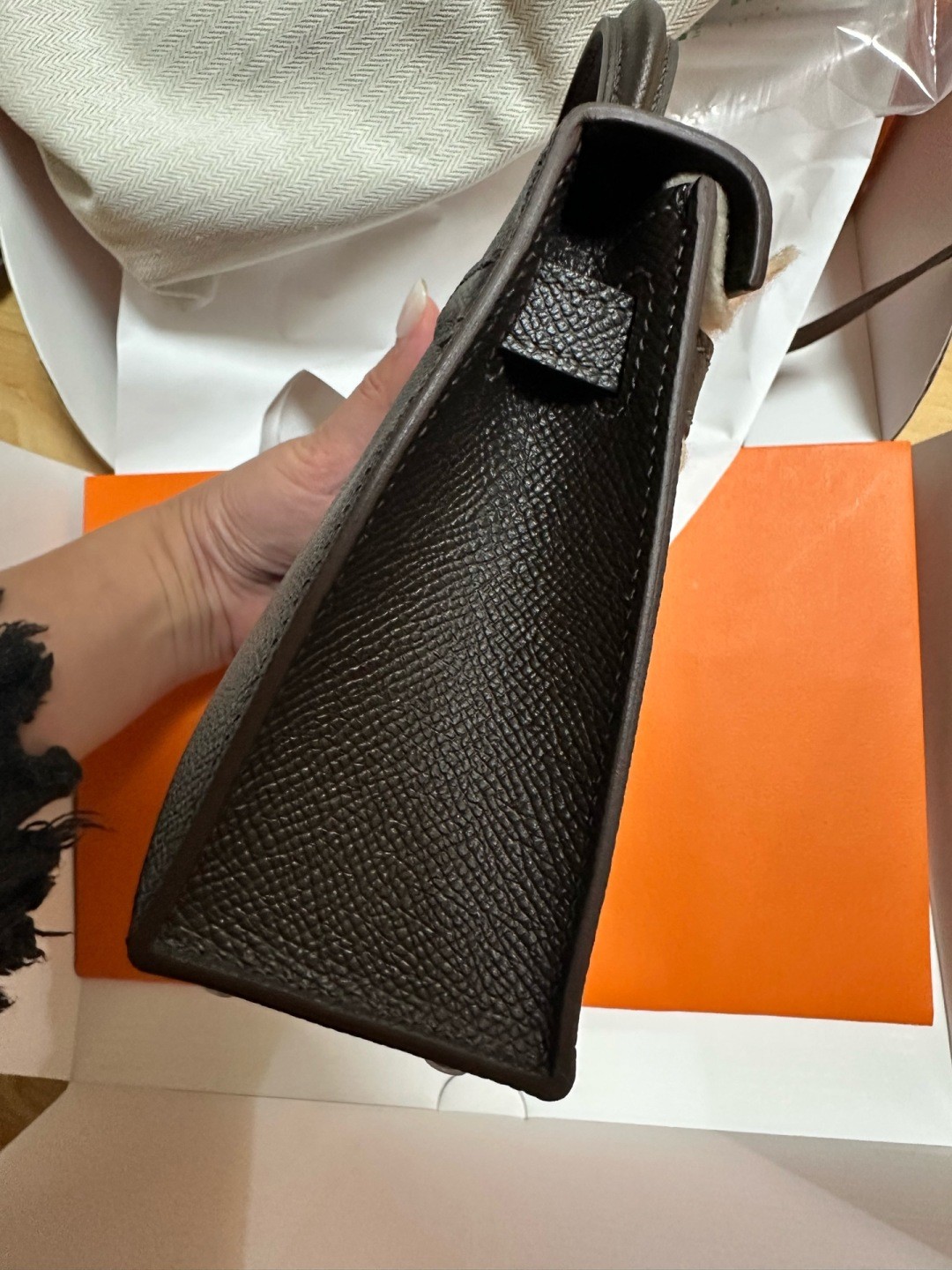 Shebag shipping photos: handmade Hermes mini Kelly 2 bag(Ausust 2025 updated)-Umgangatho ogqwesileyo woMgangatho weFake weLouis Vuitton kwiVenkile ye-Intanethi, ibhegi yomyili weReplica ru