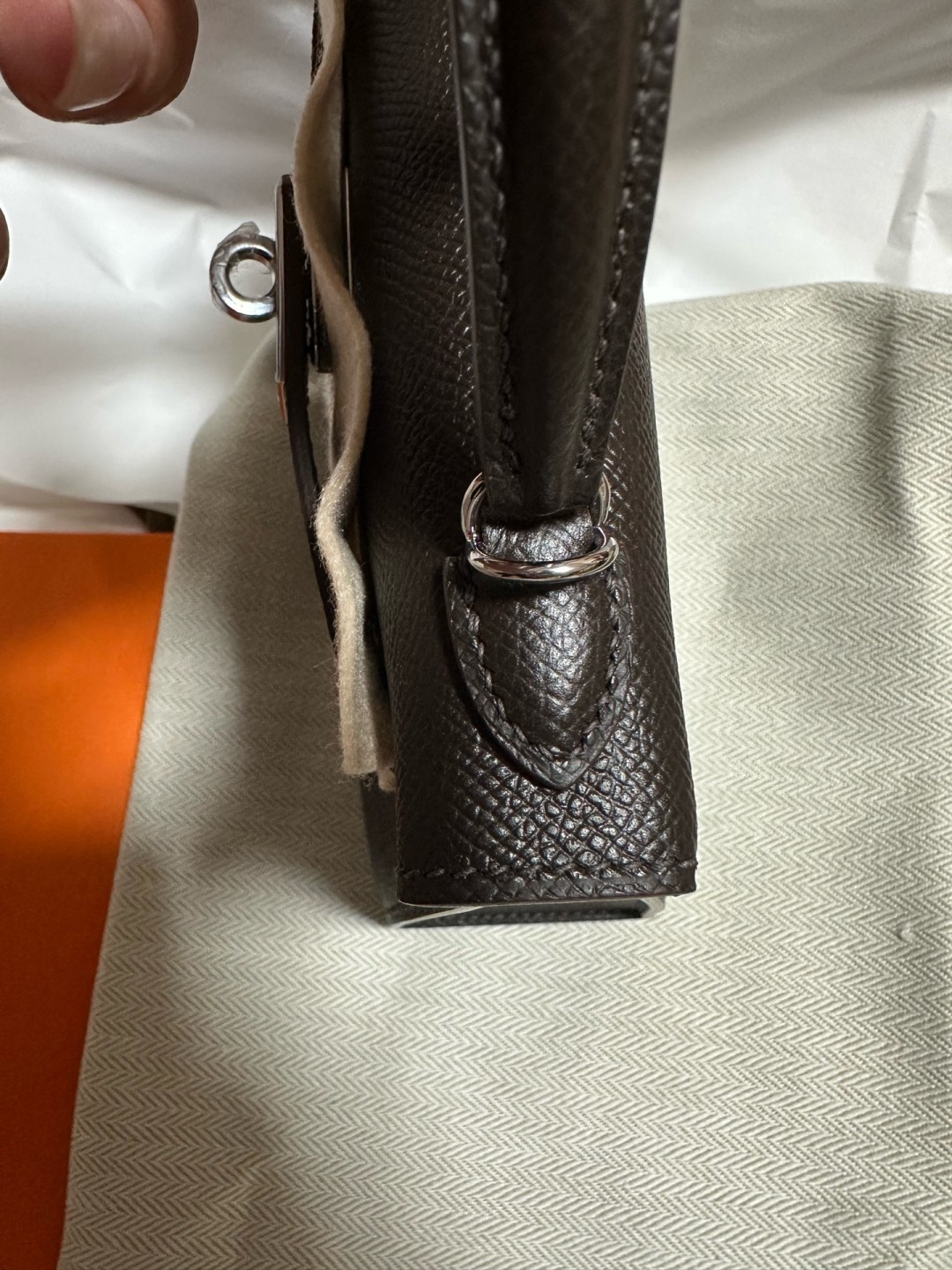 Shebag shipping photos: handmade Hermes mini Kelly 2 bag(Ausust 2025 updated)-Umgangatho ogqwesileyo woMgangatho weFake weLouis Vuitton kwiVenkile ye-Intanethi, ibhegi yomyili weReplica ru