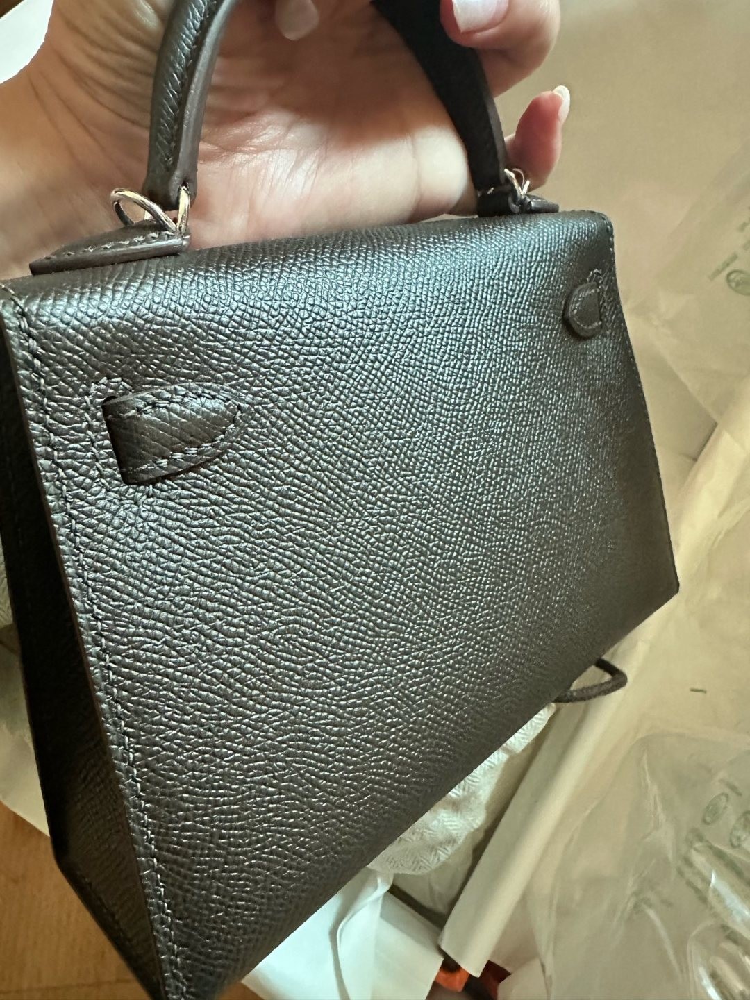 Shebag shipping photos: handmade Hermes mini Kelly 2 bag(Ausust 2025 updated)-Umgangatho ogqwesileyo woMgangatho weFake weLouis Vuitton kwiVenkile ye-Intanethi, ibhegi yomyili weReplica ru